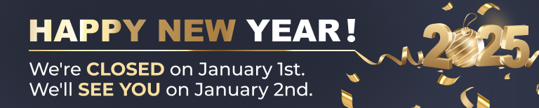 We're closed on January 1st. We'll see you on January 2nd | Honest-1 Auto Care Ormond Beach